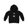 Johnson 90 Chicago Hockey Black Vertical Design Youth Hooded Sweatshirt