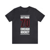 Guttman 70 Chicago Hockey Black Vertical Design Unisex T-Shirt