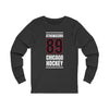 Athanasiou 89 Chicago Hockey Black Vertical Design Unisex Jersey Long Sleeve Shirt