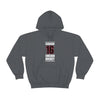 Dickinson 16 Chicago Hockey Black Vertical Design Unisex Hooded Sweatshirt