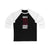 Raddysh 11 Chicago Hockey Black Vertical Design Unisex Tri-Blend 3/4 Sleeve Raglan Baseball Shirt