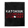 Katchouk 14 Chicago Hockey Velveteen Plush Blanket