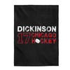 Dickinson 17 Chicago Hockey Velveteen Plush Blanket