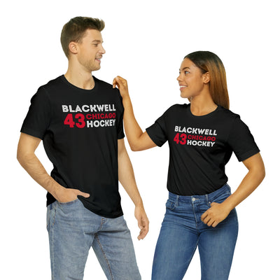 Blackwell 43 Chicago Hockey Grafitti Wall Design Unisex T-Shirt