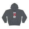 Foligno 17 Chicago Hockey Red Vertical Design Unisex Hooded Sweatshirt