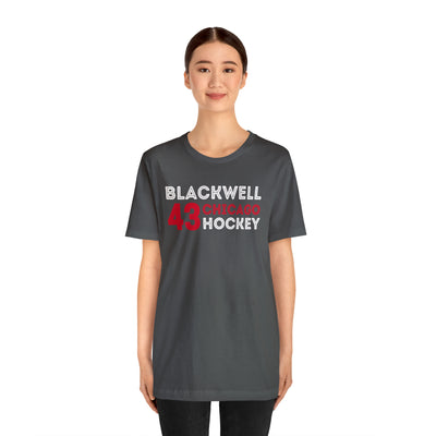 Blackwell 43 Chicago Hockey Grafitti Wall Design Unisex T-Shirt