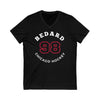 Bedard 98 Chicago Hockey Number Arch Design Unisex V-Neck Tee