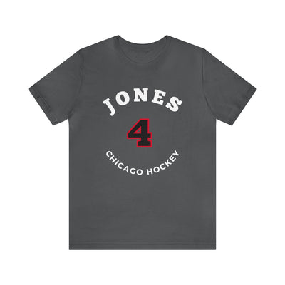 Jones 4 Chicago Hockey Number Arch Design Unisex T-Shirt