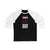 Johnson 90 Chicago Hockey Black Vertical Design Unisex Tri-Blend 3/4 Sleeve Raglan Baseball Shirt
