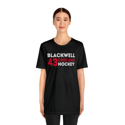 Blackwell 43 Chicago Hockey Grafitti Wall Design Unisex T-Shirt