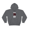 Guttman 70 Chicago Hockey Black Vertical Design Unisex Hooded Sweatshirt