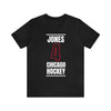 Jones 4 Chicago Hockey Black Vertical Design Unisex T-Shirt
