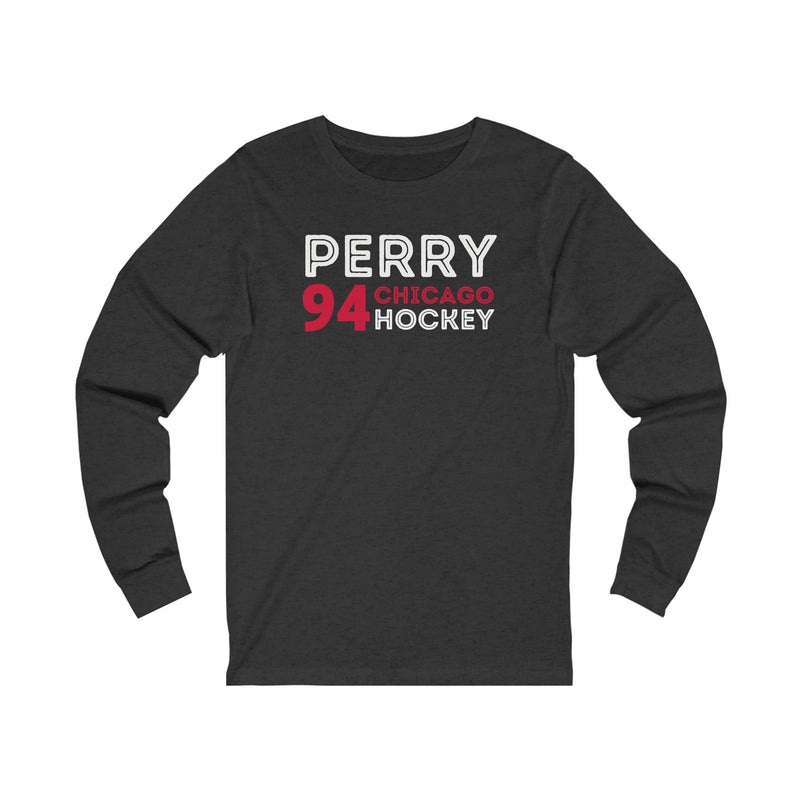 Perry 94 Chicago Hockey Grafitti Wall Design Unisex Jersey Long Sleeve Shirt