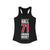 Hall 71 Chicago Hockey Red Vertical Design Women's Ideal Racerback Tank Top