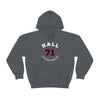 Hall 71 Chicago Hockey Number Arch Design Unisex Hooded Sweatshirt