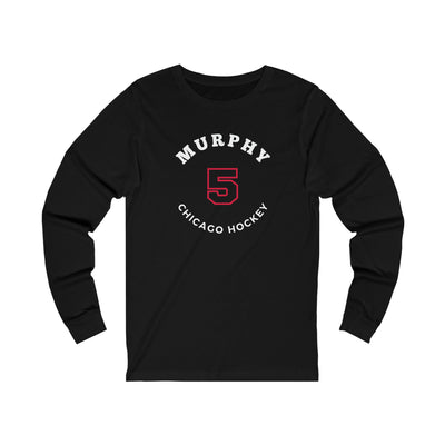 Murphy 5 Chicago Hockey Number Arch Design Unisex Jersey Long Sleeve Shirt