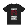 Entwistle 58 Chicago Hockey Black Vertical Design Unisex T-Shirt