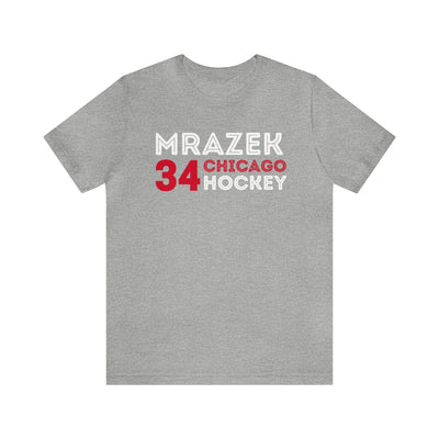 Mrazek 34 Chicago Hockey Grafitti Wall Design Unisex T-Shirt