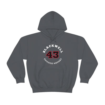 Blackwell 43 Chicago Hockey Number Arch Design Unisex Hooded Sweatshirt