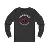 Johnson 52 Chicago Hockey Number Arch Design Unisex Jersey Long Sleeve Shirt