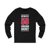 Entwistle 58 Chicago Hockey Red Vertical Design Unisex Jersey Long Sleeve Shirt