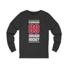 Athanasiou 89 Chicago Hockey Red Vertical Design Unisex Jersey Long Sleeve Shirt