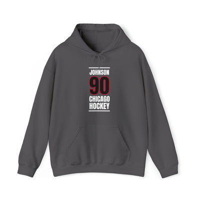 Johnson 90 Chicago Hockey Black Vertical Design Unisex Hooded Sweatshirt