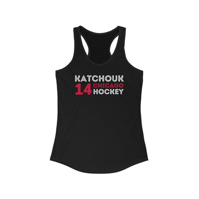 Katchouk 14 Chicago Hockey Grafitti Wall Design Women's Ideal Racerback Tank Top