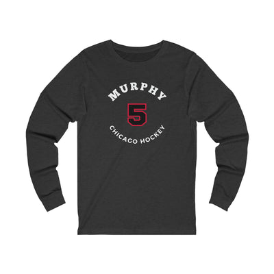 Murphy 5 Chicago Hockey Number Arch Design Unisex Jersey Long Sleeve Shirt