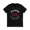 Kaiser 44 Chicago Hockey Number Arch Design Unisex V-Neck Tee