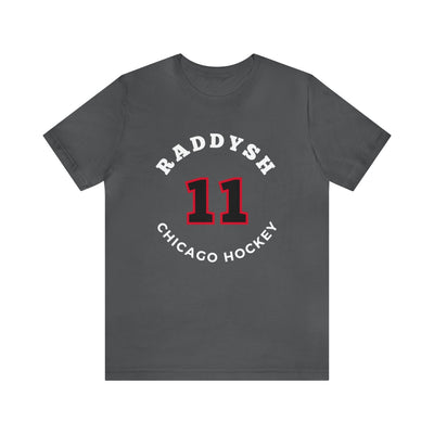Raddysh 11 Chicago Hockey Number Arch Design Unisex T-Shirt