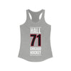 Hall 71 Chicago Hockey Black Vertical Design Women's Ideal Racerback Tank Top