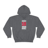Entwistle 58 Chicago Hockey Red Vertical Design Unisex Hooded Sweatshirt