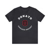 Donato 8 Chicago Hockey Number Arch Design Unisex T-Shirt