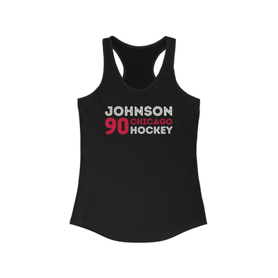 Johnson 90 Chicago Hockey Grafitti Wall Design Women's Ideal Racerback Tank Top