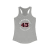 Blackwell 43 Chicago Hockey Number Arch Design Women's Ideal Racerback Tank Top
