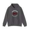 Johnson 90 Chicago Hockey Number Arch Design Unisex Hooded Sweatshirt
