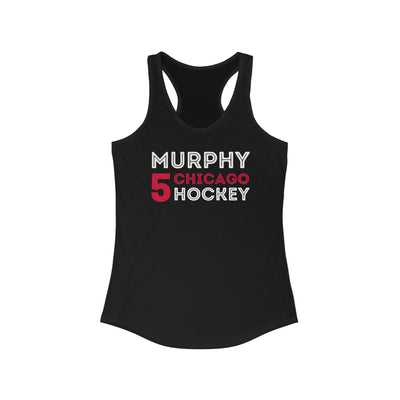 Murphy 5 Chicago Hockey Grafitti Wall Design Women's Ideal Racerback Tank Top