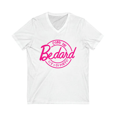 Bedard Let's Go Party Women's V-Neck Barbie Shirt