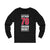 Guttman 70 Chicago Hockey Red Vertical Design Unisex Jersey Long Sleeve Shirt