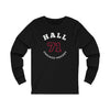 Hall 71 Chicago Hockey Number Arch Design Unisex Jersey Long Sleeve Shirt