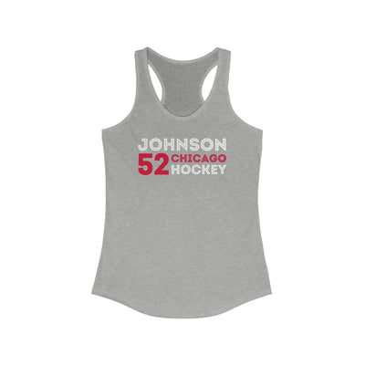 Johnson 52 Chicago Hockey Grafitti Wall Design Women's Ideal Racerback Tank Top