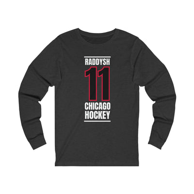 Raddysh 11 Chicago Hockey Black Vertical Design Unisex Jersey Long Sleeve Shirt