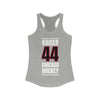 Kaiser 44 Chicago Hockey Black Vertical Design Women's Ideal Racerback Tank Top