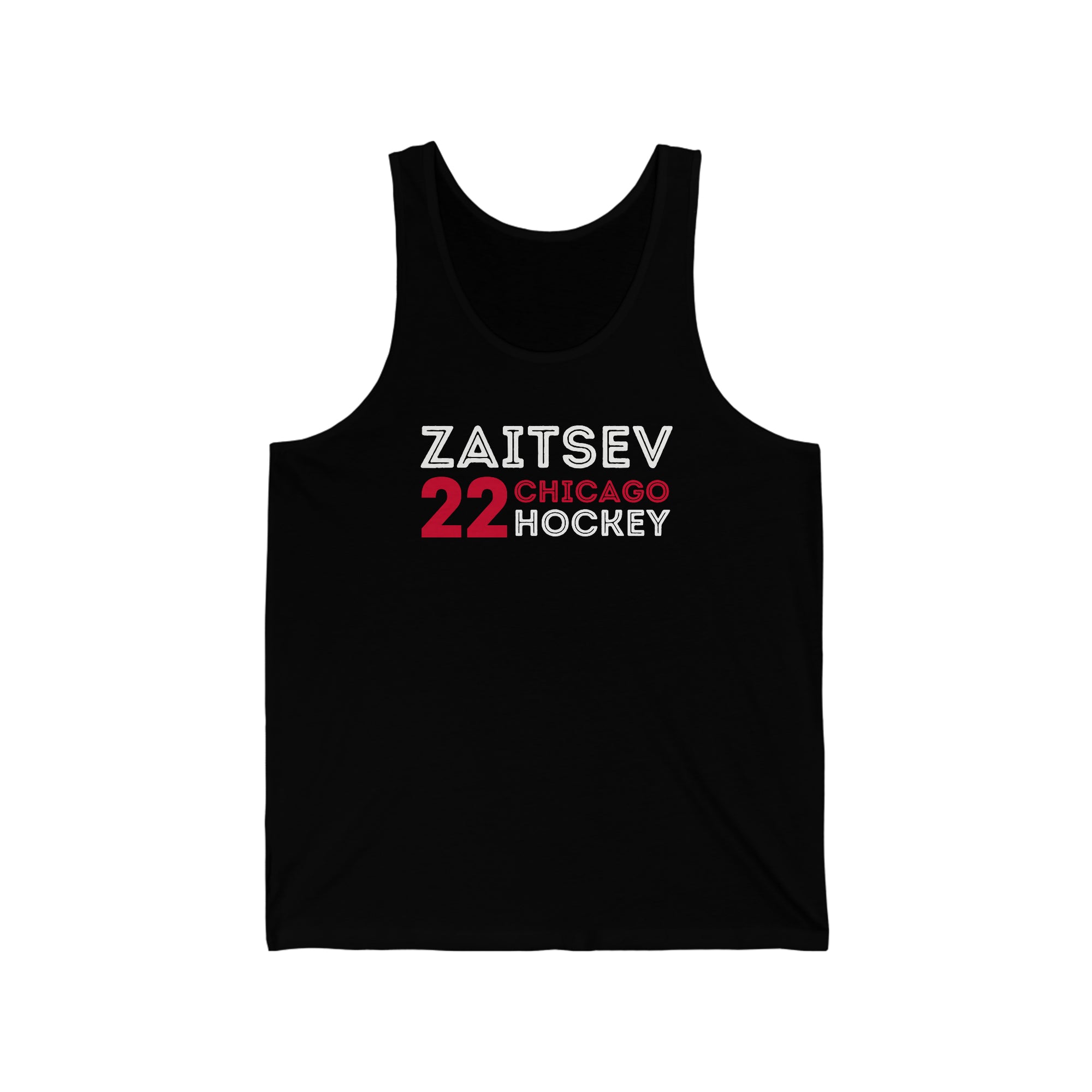 Zaitsev 22 Chicago Hockey Grafitti Wall Design Unisex Jersey Tank Top