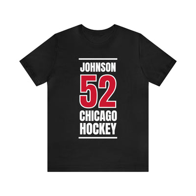 Johnson 52 Chicago Hockey Red Vertical Design Unisex T-Shirt