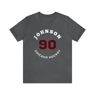 Johnson 90 Chicago Hockey Number Arch Design Unisex T-Shirt
