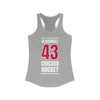 Blackwell 43 Chicago Hockey Red Vertical Design Women's Ideal Racerback Tank Top