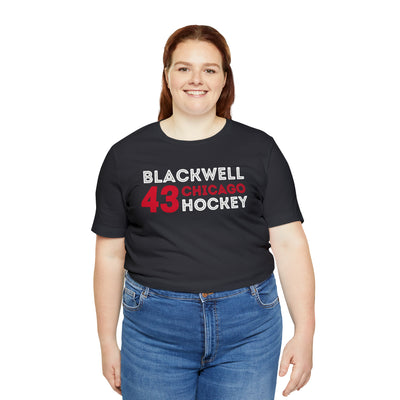 Blackwell 43 Chicago Hockey Grafitti Wall Design Unisex T-Shirt