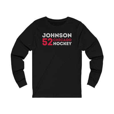 Johnson 52 Chicago Hockey Grafitti Wall Design Unisex Jersey Long Sleeve Shirt